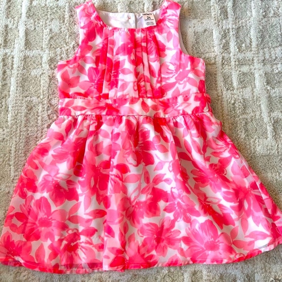 Carter's Pink Sleeveless Sundress with Crew Neck - Picture 3 of 6